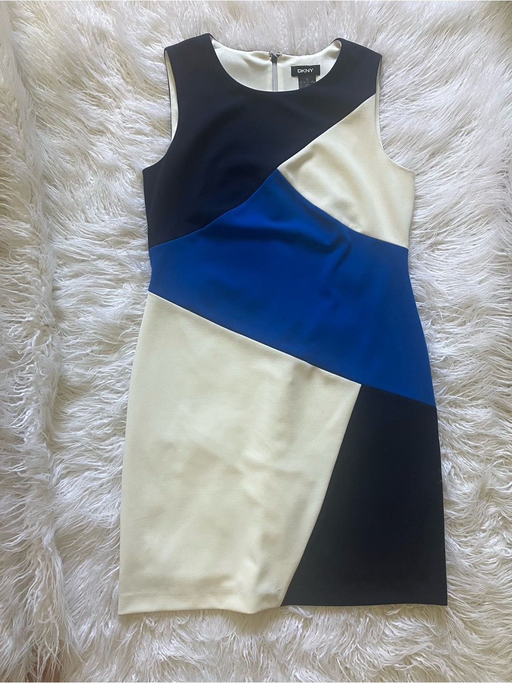 DKNY Blue Black White Dress